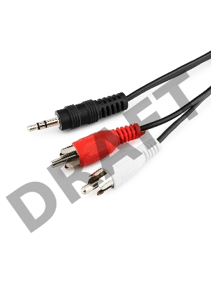 Кабель аудио Gembird, джек3.5 / 2xRCA, 2.5м CCA-458-2.5M