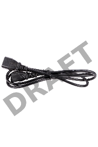 Кабель UPS -> устройство 220V (IEC-320-C13/C14) 1,8м, 3G0,75mm медь, Telecom <TE001-CU0.75-1.8M> 