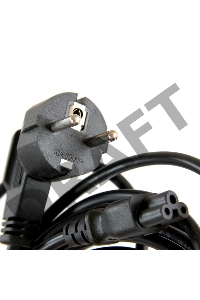 Кабель питания VCOM для ноутбуков 1.8М 3G*0.5mm 220V (CE022-CU) VDE стандарт