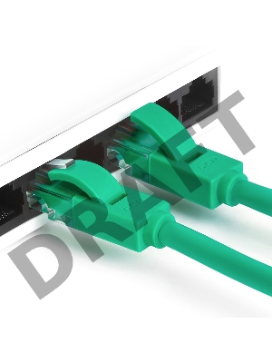 Патч-корд Greenconnect прямой, малодымный LSZH 5.0m UTP кат.6, зеленый, 24 AWG, литой, ethernet high speed, RJ45, T568B, GCR-50730 Greenconnect Патч-корд прямой, малодымный LSZH 5.0m UTP кат.6, зеленый, 24 AWG, литой, ethernet high speed, RJ45, T568B, GCR