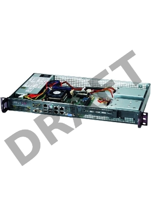 Корпус Supermicro CSE-505-203B 1U 200W BLACK