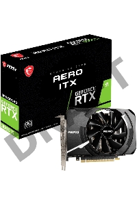 Видеокарта MSI PCI-E 4.0 RTX 3060 Ti AERO ITX 8G OC LHR NVIDIA GeForce RTX 3060Ti 8192Mb 256 GDDR6 1695/14000 HDMIx1 DPx3 HDCP Ret