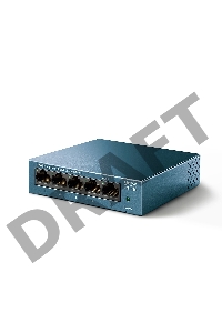 Коммутатор TP-Link 5 ports Giga Unmanagement switch, 5 10/100/1000Mbps RJ-45 ports, metal shell, desktop and wall mountable, plug and play, support 802.1p QoS, power saving