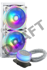 Система охлаждения Cooler Master ML240 ILLUSION White Edition 27mm wide radiator,120mm ARGB Gen2 fan*2,Pump ARGB Gen 2 LED