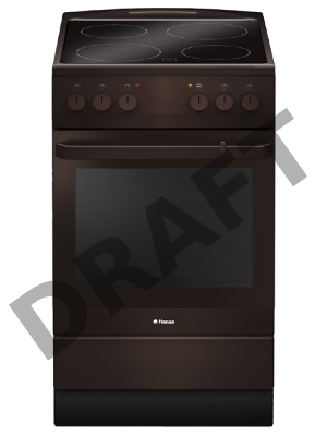 Плита Электрическая Hansa FCCB54000 коричневый