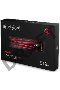 Накопитель SSD M.2 ADATA 512Gb XPG S11 Pro <AGAMMIXS11P-512GT-C> (PCI-E 3.0 x4, up to 3500/2300Mbs, 390000 IOPs, 3D TLC, NVMe 1.3, 22x80mm, радиатор)