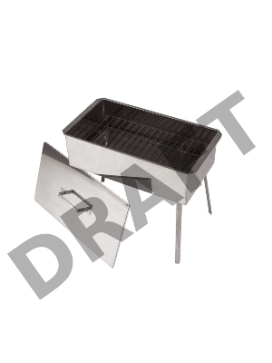 Коптильня двухъярусная БОЛЬШАЯ (500/270/175) нерж. сталь 0,8мм с поддоном для сбора жира, на ножках  К2-0.8БНПн