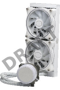 Система охлаждения Cooler Master ML240 ILLUSION White Edition 27mm wide radiator,120mm ARGB Gen2 fan*2,Pump ARGB Gen 2 LED