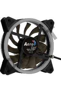 Вентилятор Aerocool REV RGB , 120x120x25мм, 16,8 млн. цветов, RGB подсветка в виде двойного кольца, 3-Pin, 1200 об/мин, 41,3 CFM, 15,1 дБА