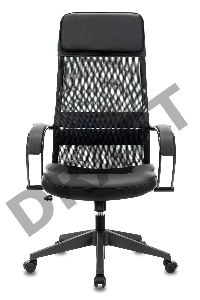 Кресло руководителя Бюрократ CH-608/BLACK спинка сетка черный TW-01 TW-11 искусст.кожа/ткань