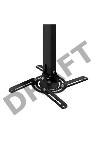 Кронштейн для проектора Buro PR05-B черный макс.13.6кг потолочный поворот и наклон