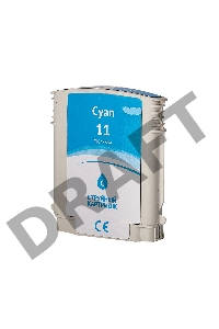 Струйный картридж Sakura C4836A (№11 Cyan) для HP, голубой, 29 мл., 2350 к.