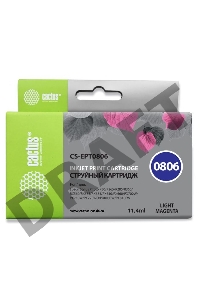 Картридж струйный Cactus CS-EPT0806 светло-пурпурный для Epson Stylus Photo P50 (11,4ml)