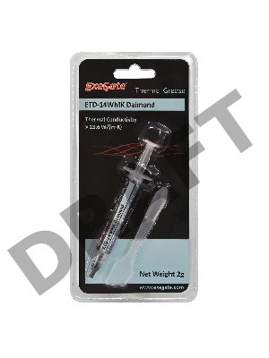 Термопаста ExeGate ETD-14WMK Daimond, шприц с лопаткой, 2г