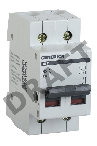 Выключатель нагрузки Iek MNV15-2-040 (мини-рубильник) ВН-32 2Р 40А GENERICA