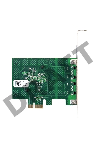 Сетевой адаптер ExeGate EXE-BCM5720 (PCI-E x1 v2.0, порты 2xRJ45, 10/100/1000Mbps, Gigabit Chipset Broadcom BCM5720)