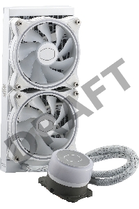 Система охлаждения Cooler Master ML240 ILLUSION White Edition 27mm wide radiator,120mm ARGB Gen2 fan*2,Pump ARGB Gen 2 LED