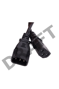 Кабель UPS -> устройство 220V (IEC-320-C13/C14) 1,8м, 3G0,75mm медь, Telecom <TE001-CU0.75-1.8M> 