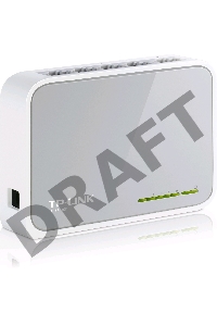 Коммутатор TP-Link SOHO  TL-SF1005D Коммутатор 5-port 10/100M mini Desktop Switch, 5 10/100M RJ45 ports, Plastic case