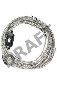 Кабель удлинитель Aopen активный ACU823-15M , USB2.0-repeater AM/AF 15м  