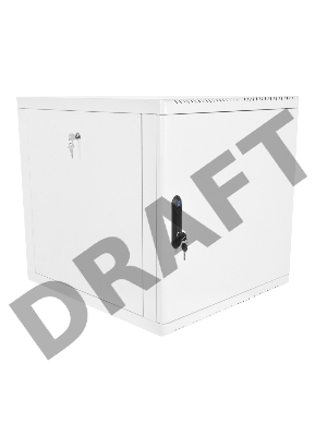 Шкаф телеком. настенный разборный 9U (600х520), съемные стенки, дверь металл (ШРН-М-9.500.1)(1 коробка)