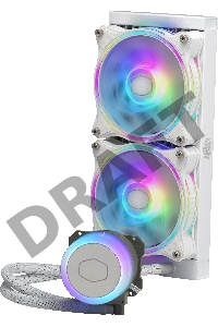 Система охлаждения Cooler Master ML240 ILLUSION White Edition 27mm wide radiator,120mm ARGB Gen2 fan*2,Pump ARGB Gen 2 LED