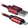 Кабель DEFENDER LIGHTNING TO USB2 1M RED ACH01-03T 87807