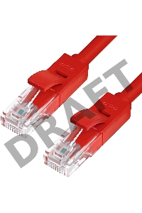 Патч-корд Greenconnect прямой, малодымный LSZH 2.0m UTP кат.5e, красный, 24 AWG, литой, ethernet high speed 1 Гбит/с, RJ45, T568B, GCR-50691 Greenconnect Патч-корд прямой, малодымный LSZH 2.0m UTP кат.5e, красный, 24 AWG, литой, ethernet high speed 1 Гбит