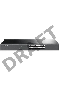 Коммутатор TP-Link SMB TL-SG1016 Коммутатор 16-port Gigabit Switch, 1U 19-inch rack-mountable steel case