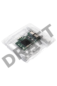 Сетевой адаптер ExeGate EXE-BCM5720 (PCI-E x1 v2.0, порты 2xRJ45, 10/100/1000Mbps, Gigabit Chipset Broadcom BCM5720)