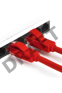 Патч-корд Greenconnect прямой, малодымный LSZH 2.0m UTP кат.5e, красный, 24 AWG, литой, ethernet high speed 1 Гбит/с, RJ45, T568B, GCR-50691 Greenconnect Патч-корд прямой, малодымный LSZH 2.0m UTP кат.5e, красный, 24 AWG, литой, ethernet high speed 1 Гбит