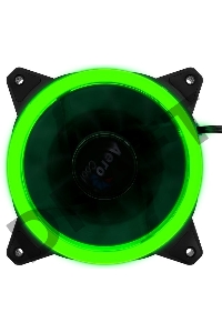 Вентилятор Aerocool REV RGB , 120x120x25мм, 16,8 млн. цветов, RGB подсветка в виде двойного кольца, 3-Pin, 1200 об/мин, 41,3 CFM, 15,1 дБА