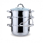 Соковарка KELLI KL-4108 6,0л(Объем 6 л. 3х-слойное капсульное дно. Дуршлаг для фруктов, овощей, ягод. Прозрачная стеклянная крышка с паровыпуском. Удобные ручки не нагреваются. Высококачественная нерж. сталь 18/10. Зеркальная полировка. Подходит к индукци