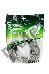 Кабель удлинитель Aopen активный ACU823-15M , USB2.0-repeater AM/AF 15м  