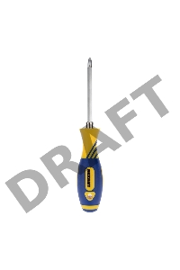 Отвертка комбинированная, двухсторонний стержень 120 мм (Крестовая PH 2, Шлицевая SL 6 мм), двухкомпонентная рукоятка | 12-4741 | REXANT