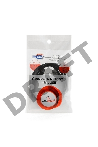 Кабель Gembird USB 2.0 Cablexpert CC-mUSB2bk1m, AM/microBM 5P, 1м, нейлоновая оплетка, алюминиевые разъемы, черный, пакет