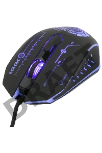 Мышь Gembird MG-510 USB {Мышь игровая, 5кнопок+колесо-кнопка, 3200DPI, 1000 Гц, подсветка, программное обеспечение для создания макросов}