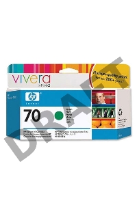 Картридж струйный HP №70 C9457A зеленый для HP DJ Z2100/Z3100 (130мл)