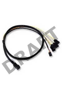 Кабель LSI Cable CBL-SFF8643-SATASB-10M(SFF8643- 4*SATA+SB), 100cm Кабель данных SAS, длина 100см,наконечники: SFF8643(контроллер)- 4*SATA+SB