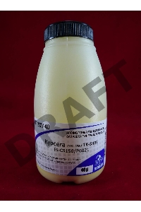 Тонер для Kyocera TK-580Y, FS-C5150/P6021 Yellow (фл. 40г) 2,8K B&W Standart (Tomoegawa) фас. Россия