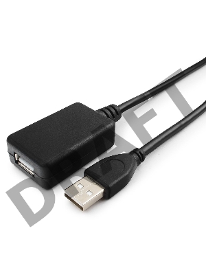 Кабель удлинитель USB 2.0 активный Gembird/Cablexpert UAE-01-10M, AM/AF, 10м