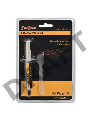 Термопаста ExeGate ETG-9WMK Gold, шприц с лопаткой, 8г