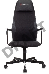 Кресло игровое Zombie ONE черный/карбон текстиль/эко.кожа с подголов. крестов. металл