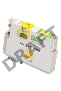 Картридж струйный Cactus CS-EPT0804 желтый для Epson Stylus Photo P50 (11,4ml)