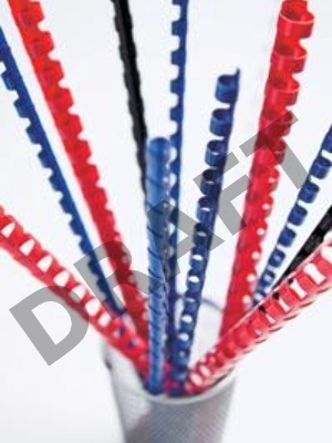 Пружины для переплета пластиковые Fellowes FS-53452 6мм красная 100 шт.