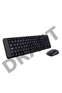 Клавиатура + мышь Logitech MK220 клав:черный мышь:черный USB беспроводная