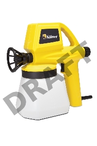 Краскопульт KOLNER KSG 80 (80Вт, 300мл/мин, емкость 1000мл. длина шнура 2м, вес 1,54кг. регулировка подачи жидкости, легкое снятие/установка емкости)    