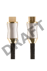 Greenconnect Кабель 1.0m HDMI версия 2.0, HDR 4:2:2, Ultra HD, 4K 60 fps 60Hz/5K*30Hz, 3D, AUDIO, 18.0 Гбит/с, 28/28 AWG, OD7.3mm, тройной экран, черный нейлон, DELUX, GCR-51280 Greenconnect Кабель 1.0m HDMI версия 2.0, HDR 4:2:2, Ultra HD, 4K 60 fps 60Hz