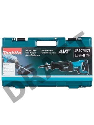 Пилы электрические цепные Makita JR3070CT Пила саб,{1510Вт,0-2800об\м,ход-32мм,рез-255мм,4.3кг,чем,АВТ}