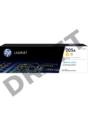 Тонер-картридж HP 205A жёлтый для HP LaserJet M180/M181 900 страниц.